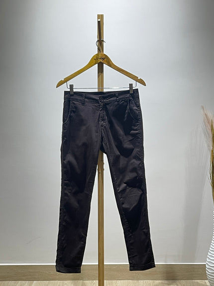 Hey! Womens Slim-Fit Dark Brown Pants - S Size