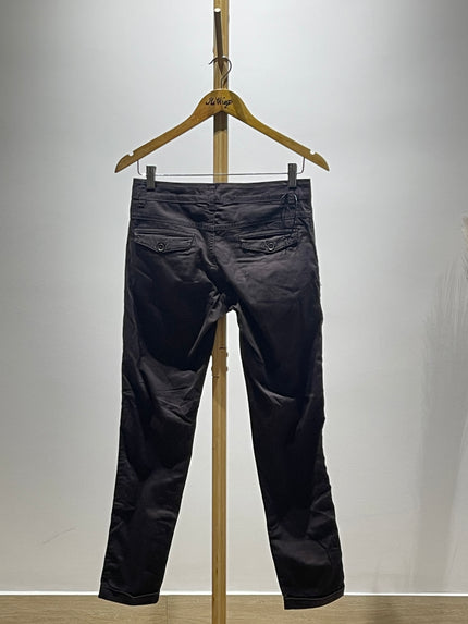 Hey! Womens Slim-Fit Dark Brown Pants - S Size