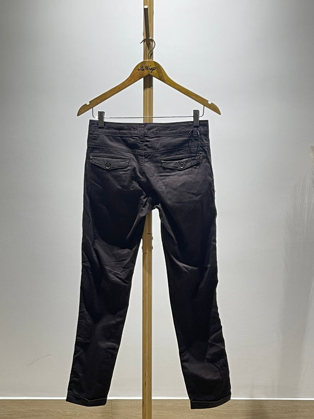Hey! Womens Slim-Fit Dark Brown Pants - S Size