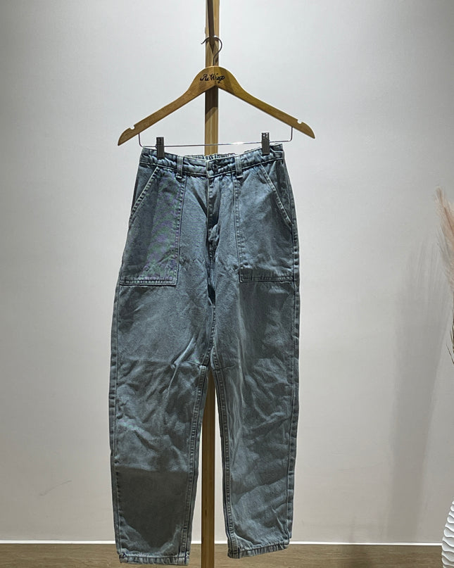 Womens Blue Loose Fit Jeans - S/M Size