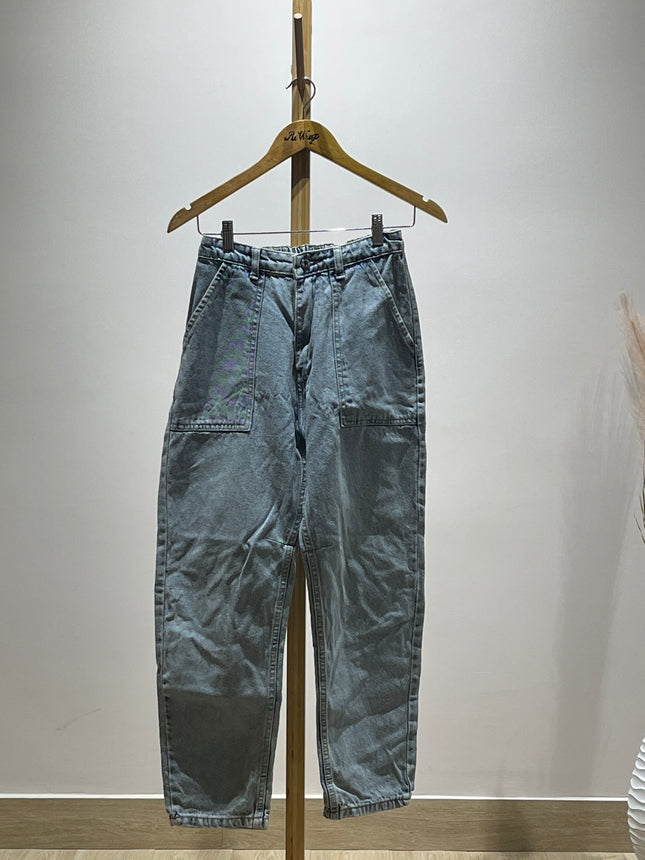 Womens Blue Loose Fit Jeans - S/M Size