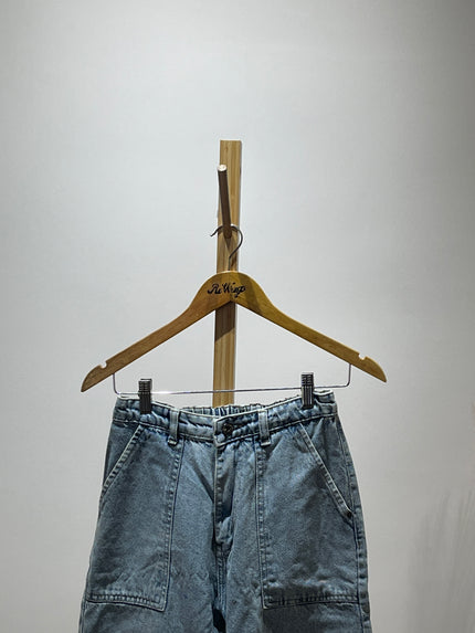 Womens Blue Loose Fit Jeans - S/M Size