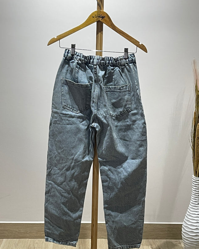 Womens Blue Loose Fit Jeans - S/M Size
