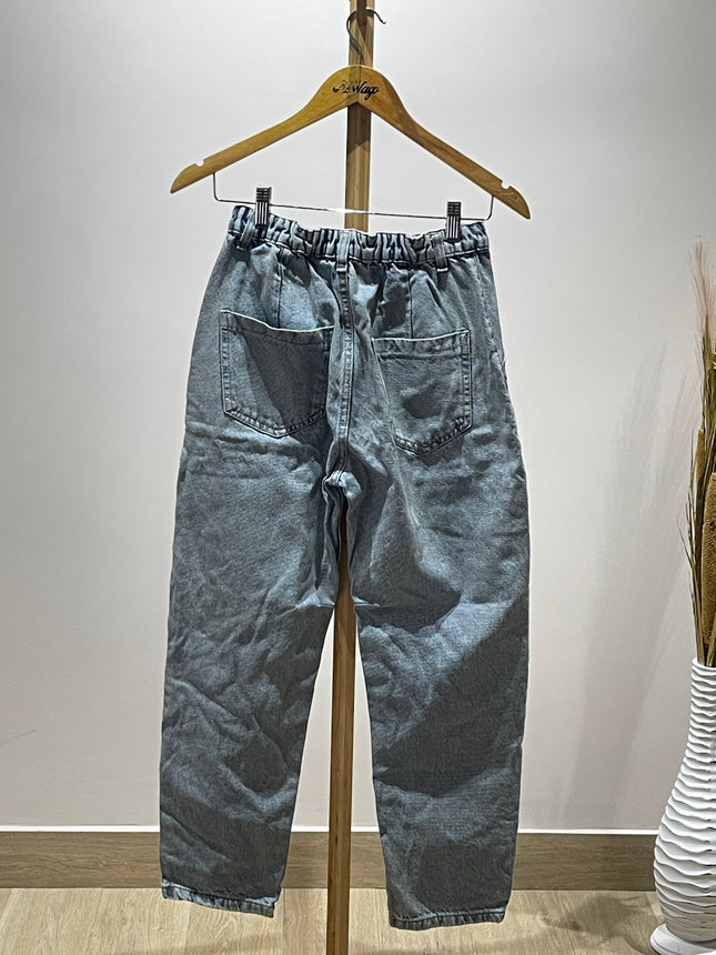 Womens Blue Loose Fit Jeans - S/M Size