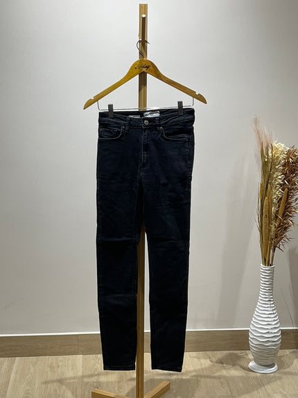 MANGO Women Black Skinny Fit High-Rise Stretchable Jeans - S Size