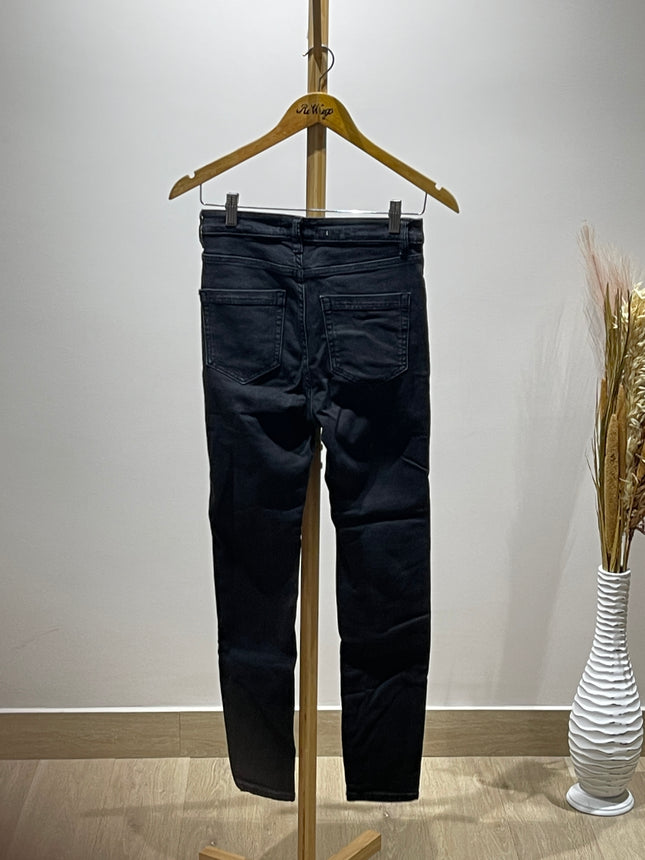 MANGO Women Black Skinny Fit High-Rise Stretchable Jeans - S Size