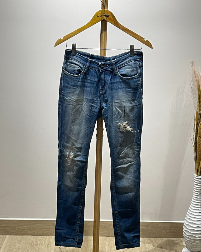 Womens Slim Fit Ripped Jeans - S Size