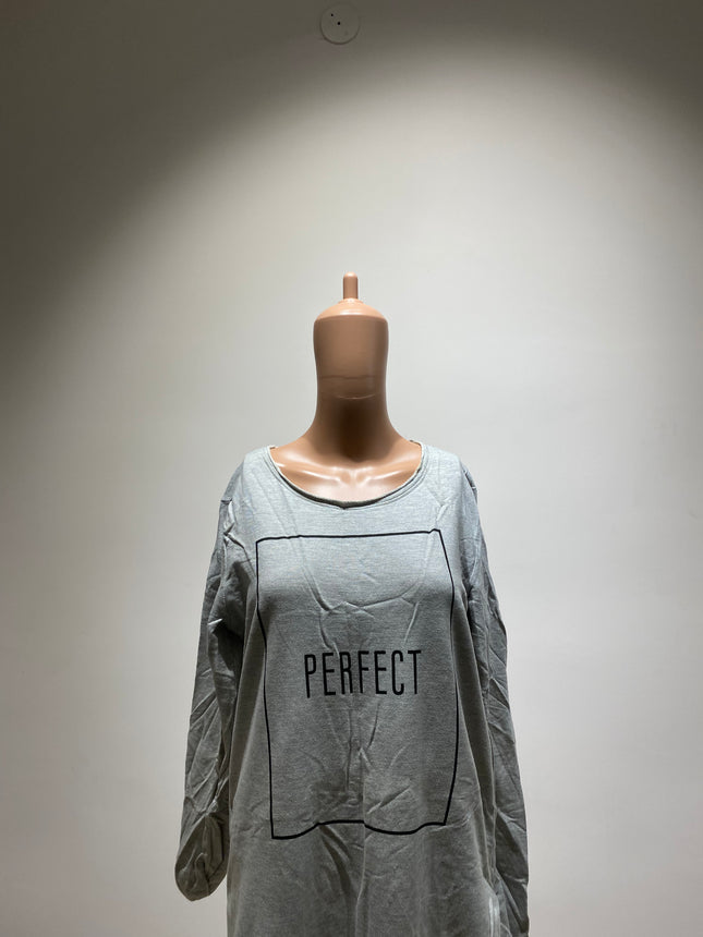 EVAH Women's Casual Gray Top - L Size
