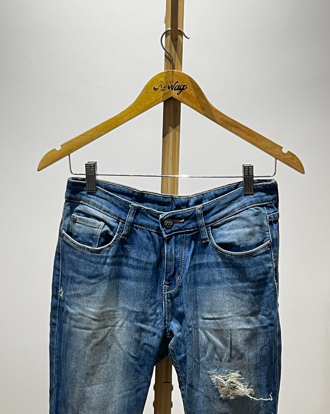 Womens Slim Fit Ripped Jeans - S Size