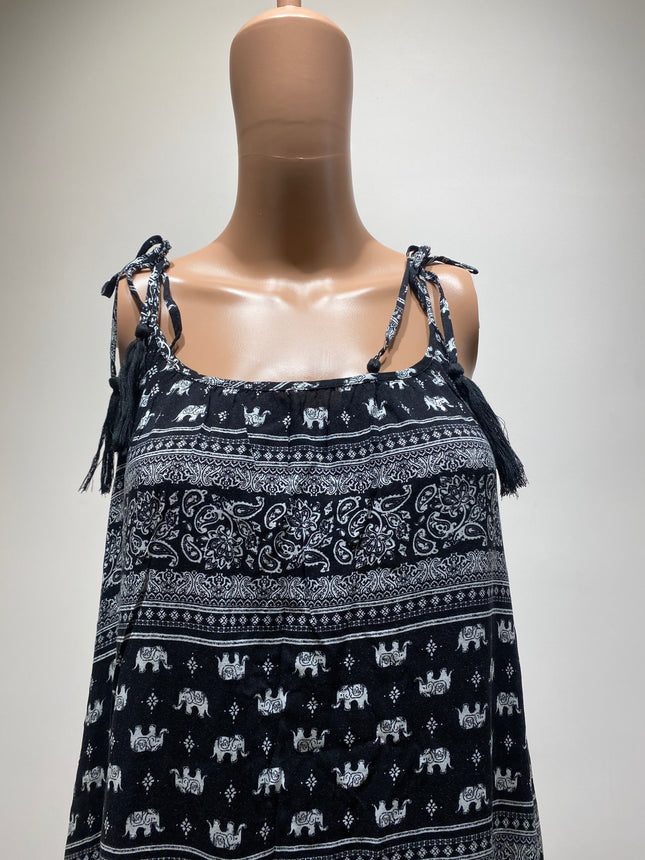 GARAGE Women's Casual Black Kurta - M Size