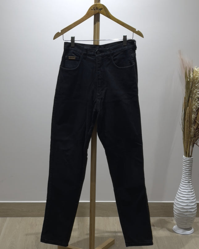 Wrangler Womens Relaxed Fit Casual Black Jeans - S Size