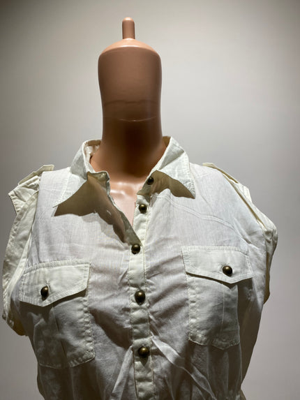 AND Women's Casual White Top - L Size