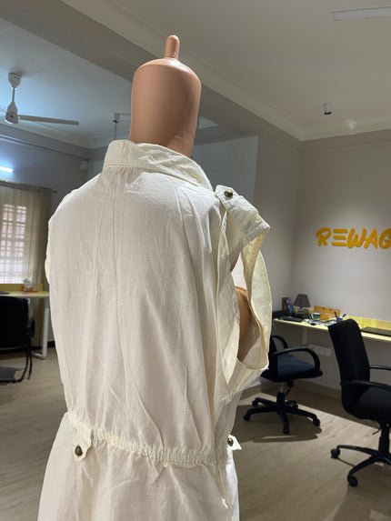 AND Women's Casual White Top - L Size