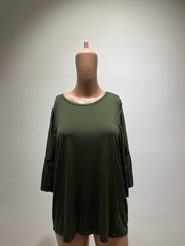 PEOPLE Women's Csual Green Top - M Size