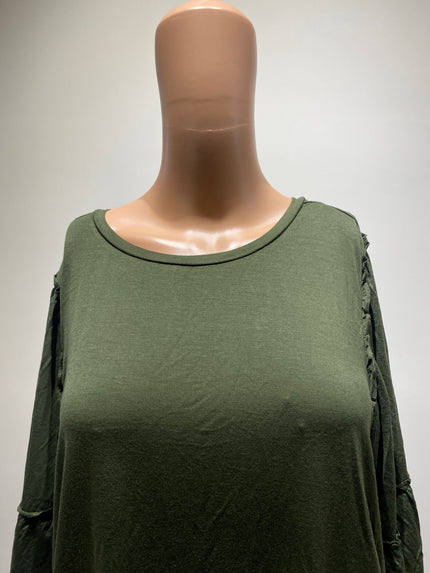 PEOPLE Women's Csual Green Top - M Size