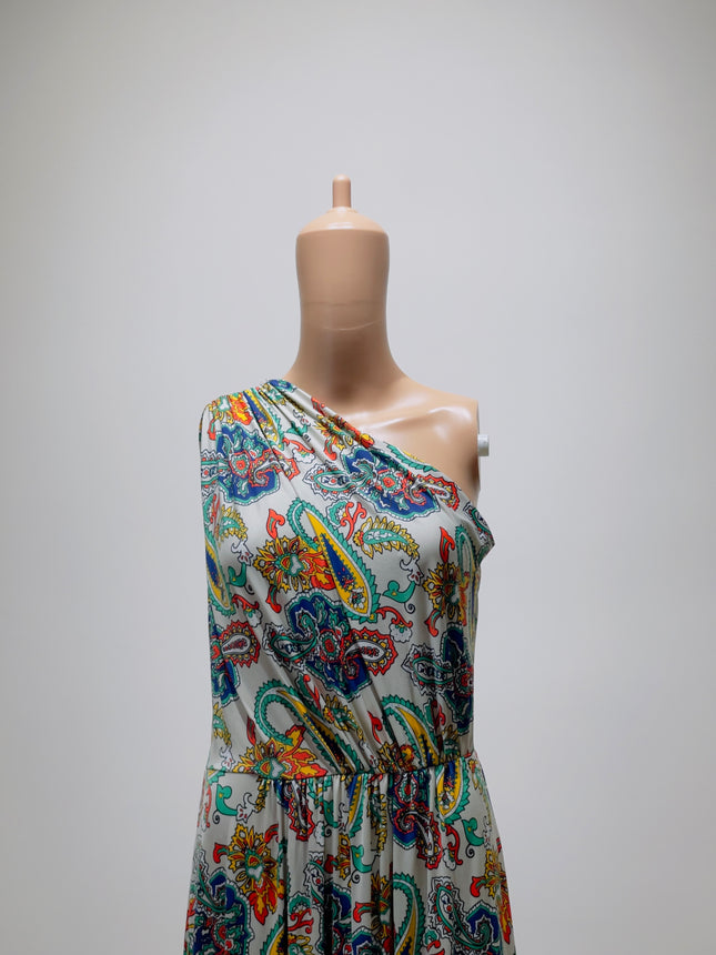 Women's  Fit and Flare Multicolor Dress - M Size
