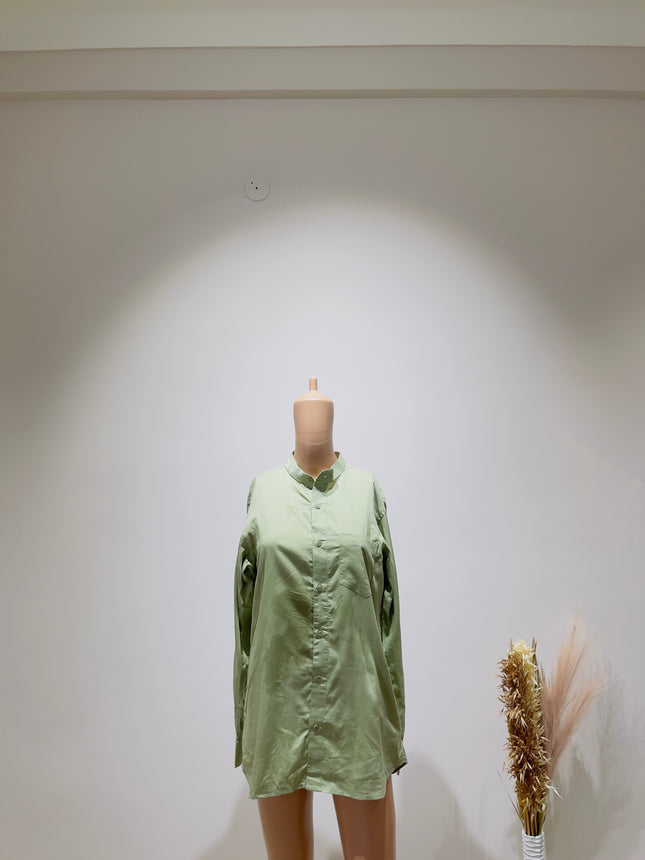 Women's  Regular Fit Green Shirt - M Size