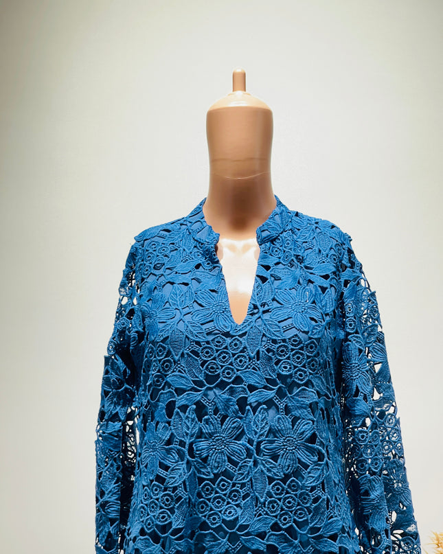 Women's Causal Blue Gown - M Size