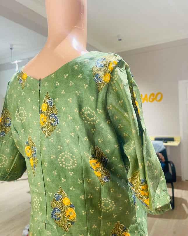 Women's Casual Green Kurta - M Size
