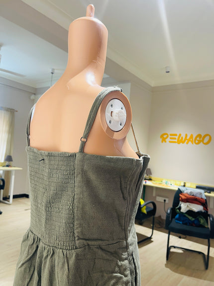 Women's Casual Green Jumpsuit - M Size