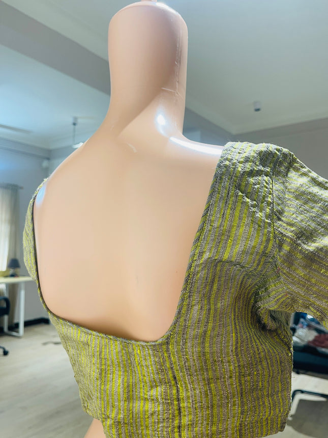 Women's Casual Green Blouse - M Size