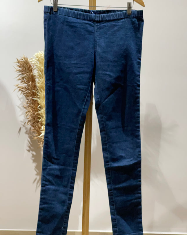 CottonWorld Womens Stretchable Slim-Fit Dark Blue Jeans M Size