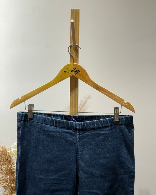 CottonWorld Womens Stretchable Slim-Fit Dark Blue Jeans M Size