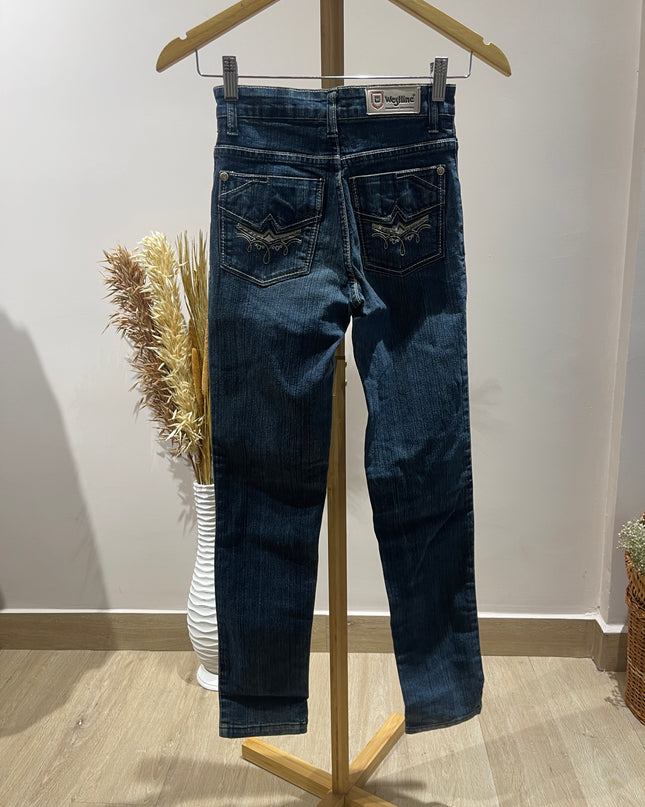 WESTLINE Women's Skinny Fit Dark Blue Jeans - XXS Size