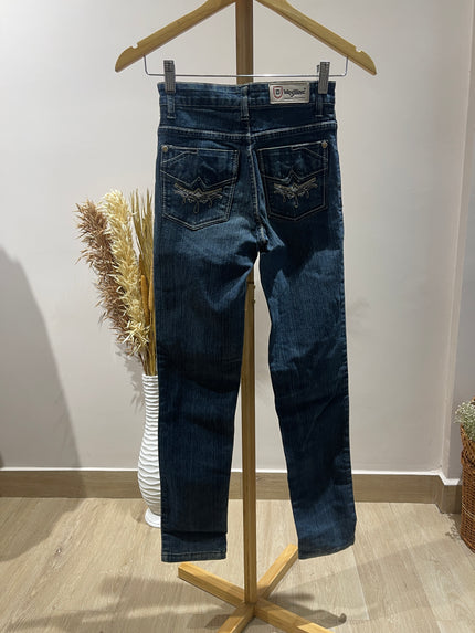 WESTLINE Women's Skinny Fit Dark Blue Jeans - XXS Size