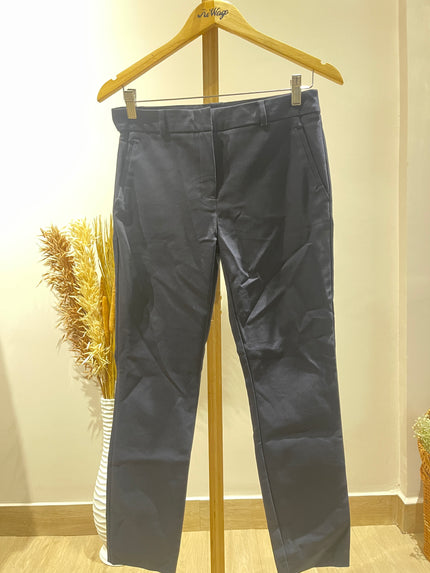 FOREVER NEW Women's Regular Fit Blue Blend Trousers - M Size