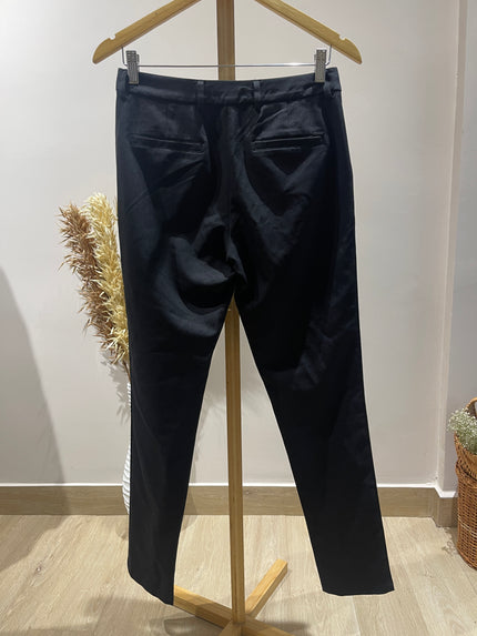 SPLASH Women's Regular Fit Black Blend Trousers - S Size
