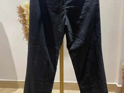 ALLEN SOLLY Unisex Straight Fit Black Trouser - M Size
