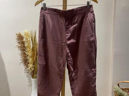 Women's Straight Purple Pants - M Size