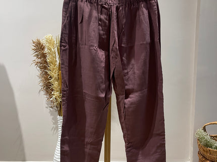 Women's Straight Purple Pants - M Size