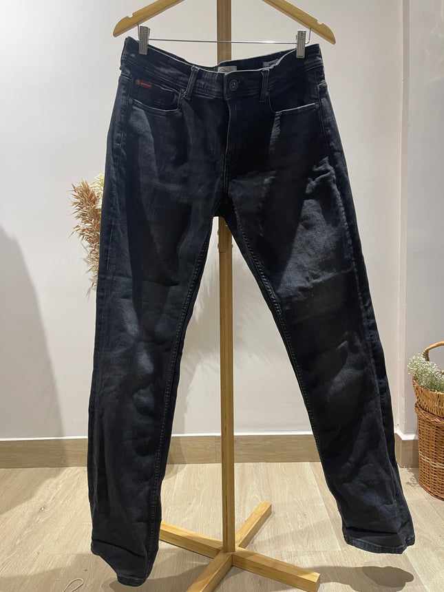 LEE COOPER Men's Regular Fit Black Jeans - M Size