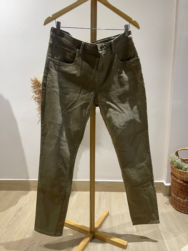 VAN HEUSEN Men's Light Green Jeans - M Size