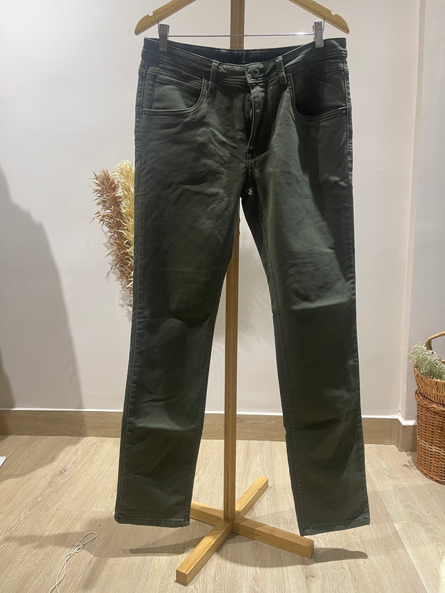 VAN HEUSEN Men's Casual Green Jeans - M Size