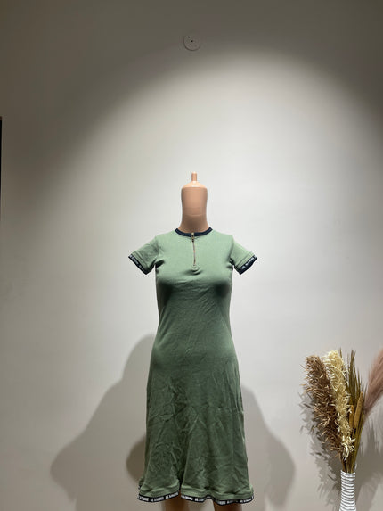 REO Women's Bodycon Green Mid Dress - S Size