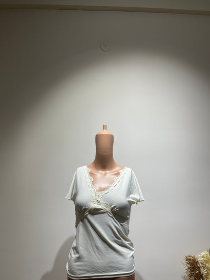 URBANIC Women's Casual White Top - S Size