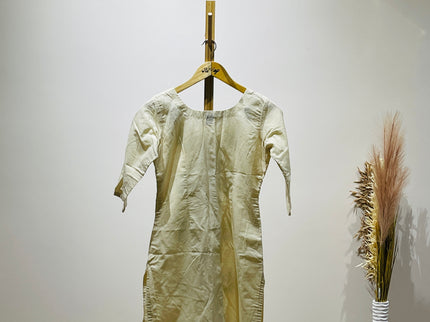 BENEETA Womens Printed Cream Kurta - S Size