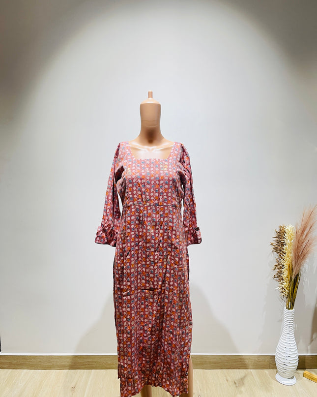 MYLABRIS Womens Printed Kurta - XL Size
