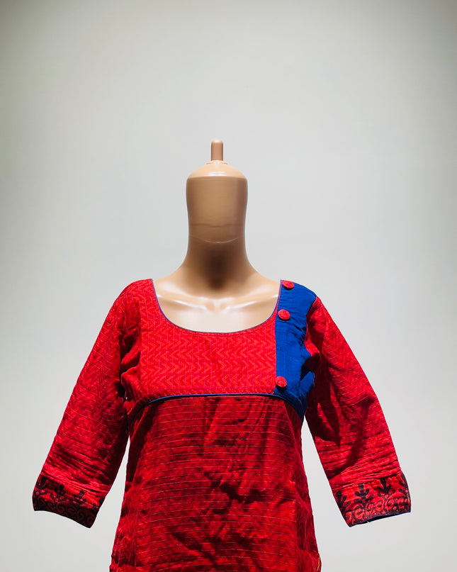 Womens Red Kurta - S Size