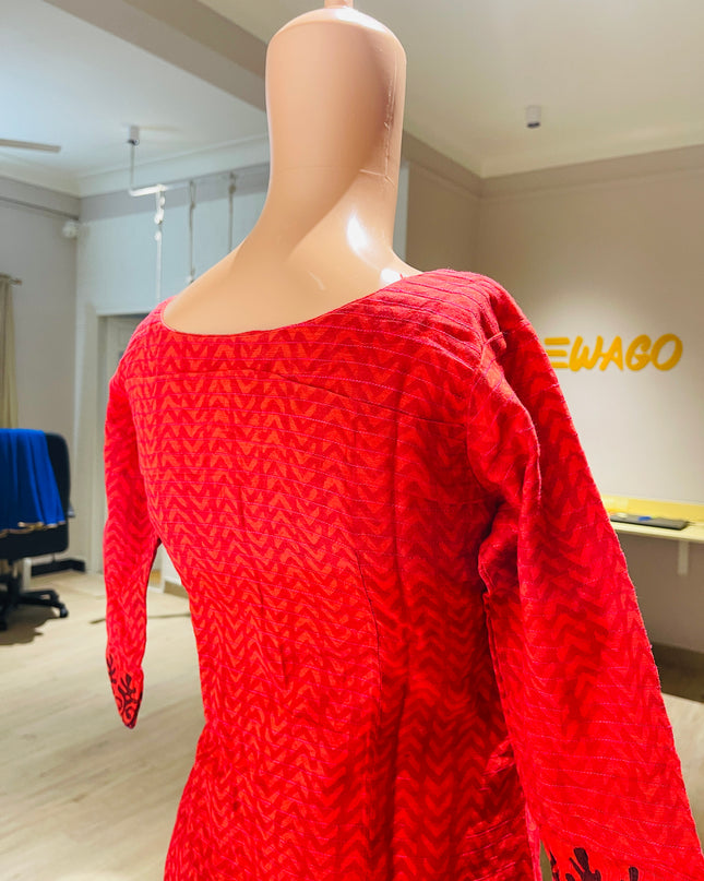 Womens Red Kurta - S Size