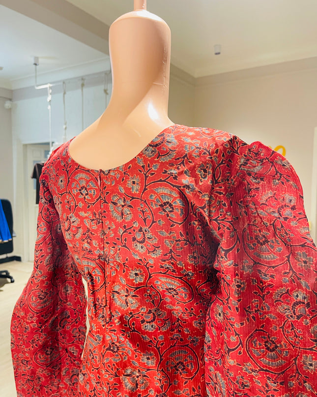 SANGISATHI Womens Brown Floral Printed Kurta - M Size
