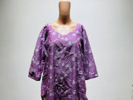 PAPAZ Womens Lavender Printed Kurta - XXL Size