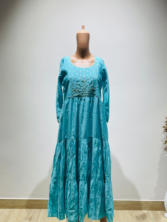 ALINE Womens Sky Blue Kurta - L Size