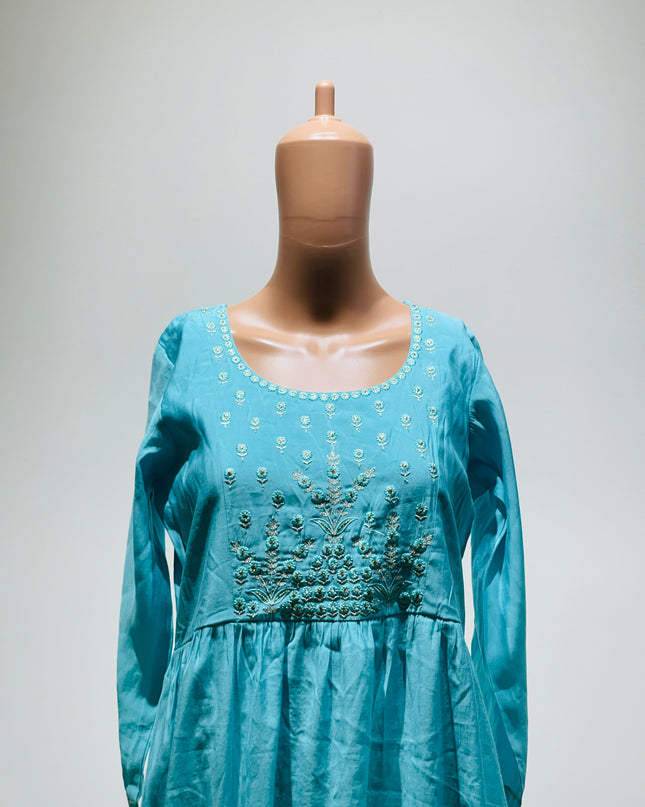 ALINE Womens Sky Blue Kurta - L Size