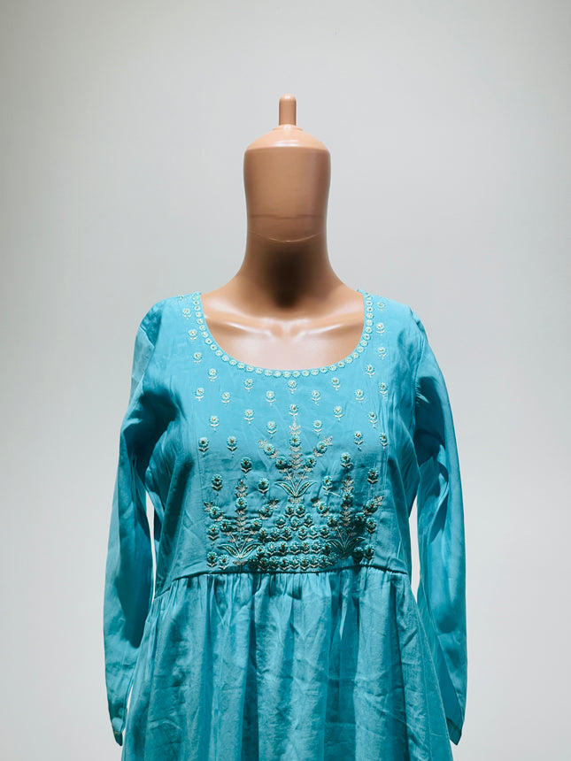 ALINE Womens Sky Blue Kurta - L Size