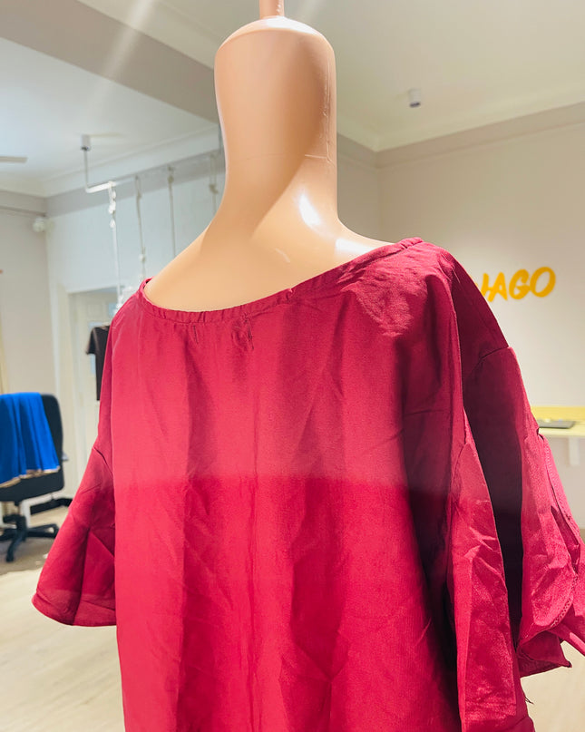 OOMPH Womens Magenta Top - XXXL Size