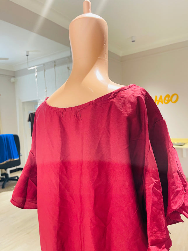 OOMPH Womens Magenta Top - XXXL Size